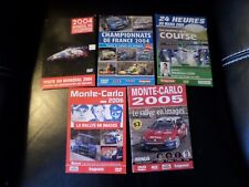 lot de 5 DVD rallye WRC ,championnats de France, et divers