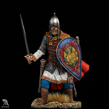 Soldat jouet en étain peint