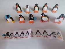 Très Rare Série Complète  Des Pingouin Neuf 10 Figurines +la Bpz