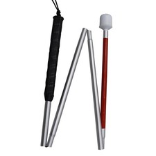 Canne aveugle pliante longue canne de guidage stable pour les aveugles