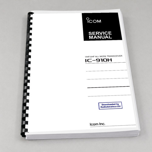 Icom 910h service manual - ic-910h,
