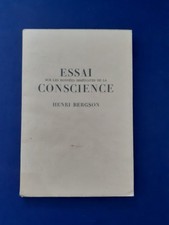 BERGSON (Henri) Essai sur les