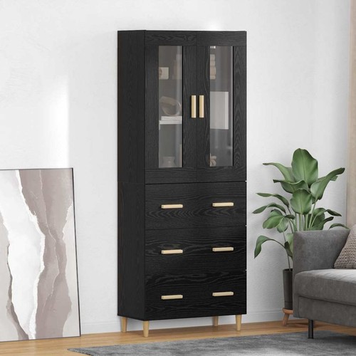 Haut armoire avec tiroir bois - haut,