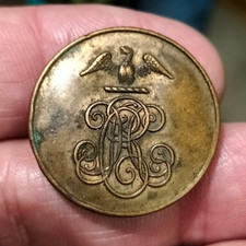 ANCIEN BOUTON   27 MM THEME ARMOIRIE- ROYAUTÉ-