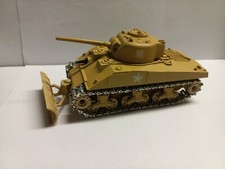 Solido 1/50, char Sherman M4A3 Dozer Sable, USA WW2, Ref 6077, Tbe (265)