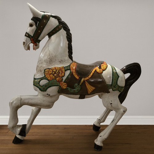 Important cheval manège - important,