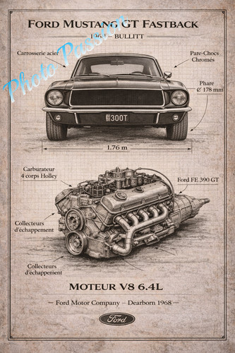 Photo ford mustang - ford, gt