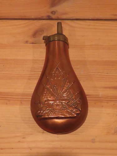 Poire poudre ancienne en - poire, à