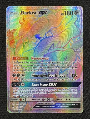 Carte pokémon darkrai gx fa - pokémon,