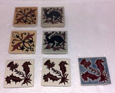 LOT DE 7 PETITS CARRELAGES DE