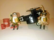 Avion de chasse 1er Guerre Mondiale Allemand Playmobil avec 2 pilotes.