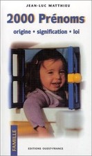 2000 prénoms : Origine -
