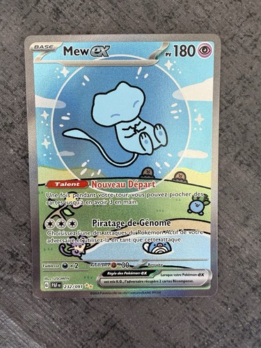 Carte pokémon bubble - mew, ex