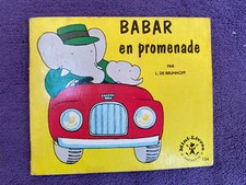 Livre pour enfant : Babar en promenade - Hachette 1966