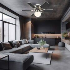 3-Stufen Ventilateur de Plafond Lampe Aile Réversible Vor-Rücklauf Tirette