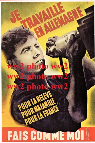 Ww2 photo vichy pétain cjf - photo,