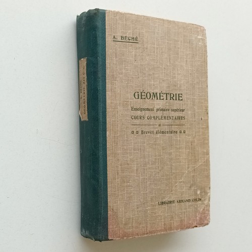 Géométrie beche 1929 - géométrie,