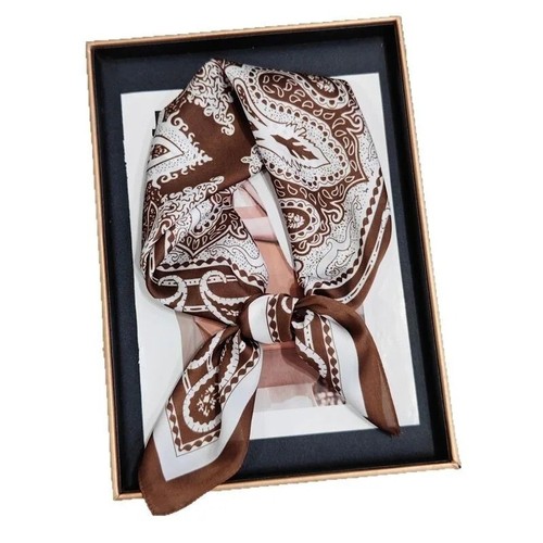 Foulard femme brown color - foulard,