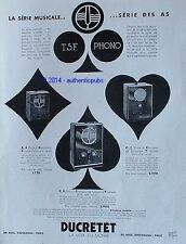 PUBLICITE DUCRETET LA VOIX DU