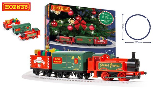 Miniature train santa - train, santa's