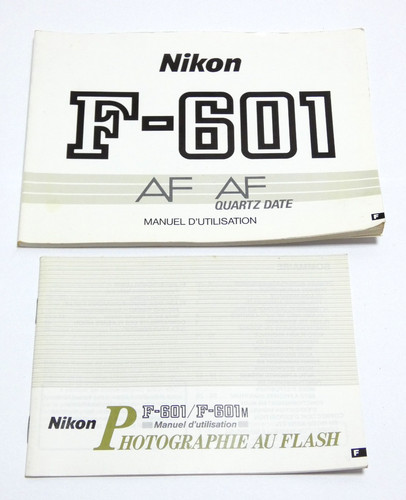 Nikon 601 lot 2 notices - f,