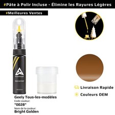 Peinture de retouche pour Geely Tous modèles Code: 0028 Bright Golden