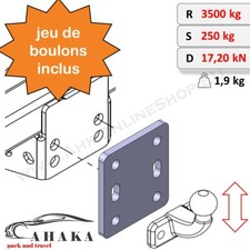 Plaque rehausse boule - plaque,