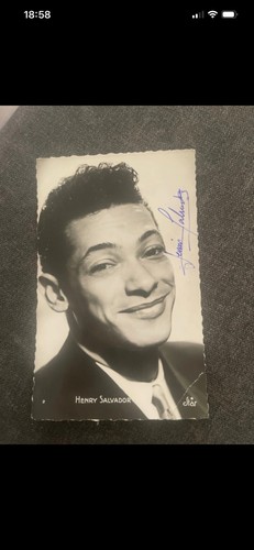Carte postale chanteur henri - carte,
