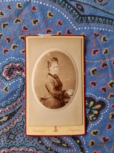 Cdv femme photographe lombard - femme,