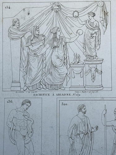 Gravure xixe antiquité - gravure,