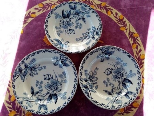Assiettes plates terre - plates, de