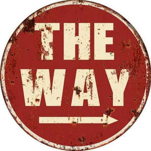 Plaque métal the way style - en,