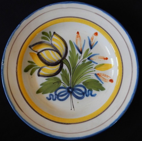 Assiette ancienne faïence - en,