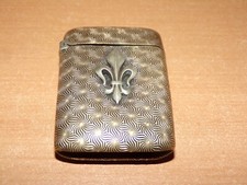 PYROGENE ANCIEN OLD BOITE ALLUMETTE  ANTIQUE MATCH BOX VESTA CASE FLEUR DE LYS