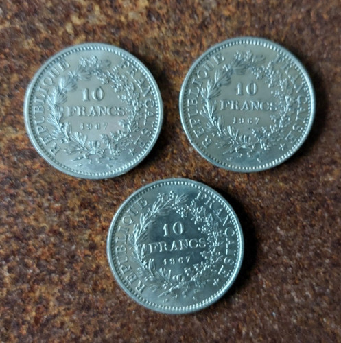 Pièces francs hercule - de,