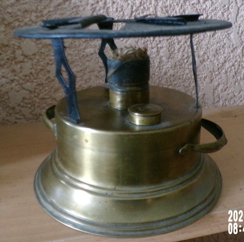 Ancien réchaud laiton - ancien,