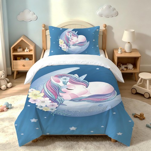 Housse couette licorne - couette,