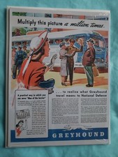 Plaque en métal BUS GREYHOUND