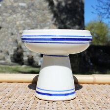Petite coupe sur pied / sucrier de bistrot en porcelaine