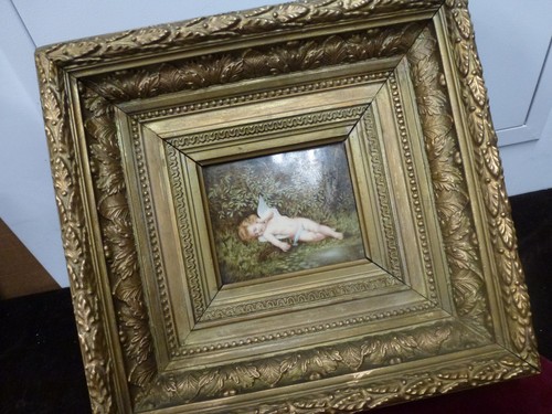 Rare plaque peinte - rare,