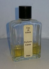 CARON, Flacon de collection : Eau de toilette "Parfums Caron", Paris, H: 7.5 cm