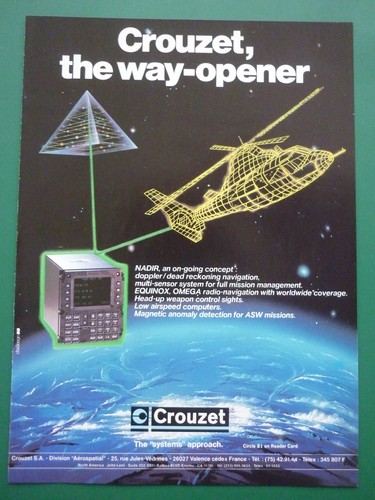 1986 pub crouzet - pub, aerospatial
