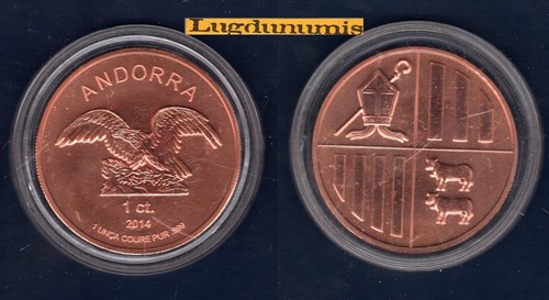 Médaille andorre centime - 1,