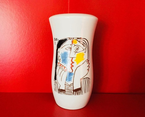 Vase picasso tête appuyée - vase,
