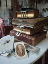 Lot Albums de photos anciennes fin 19è - début 20è siècles Et Photos. 