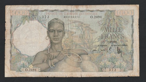 Aof 1000 francs 1951 - 1000, francs,