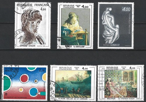France série 6 - 6, timbres