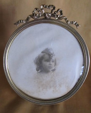 Cadre porte photo rond ancien