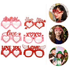 6 Pcs Lunette De Soleil Coeur