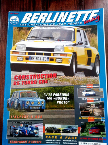 Berlinette turbo gr4 - 59, r5
